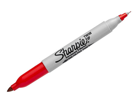 Sharpie Permanent Marker, Twin Tip, Red