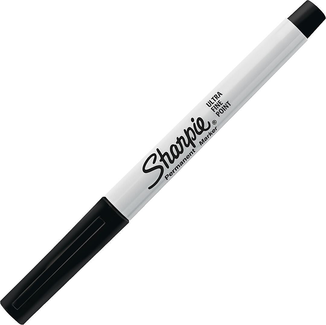 Sharpie Permanent Marker, Ultra Fine Tip, Black