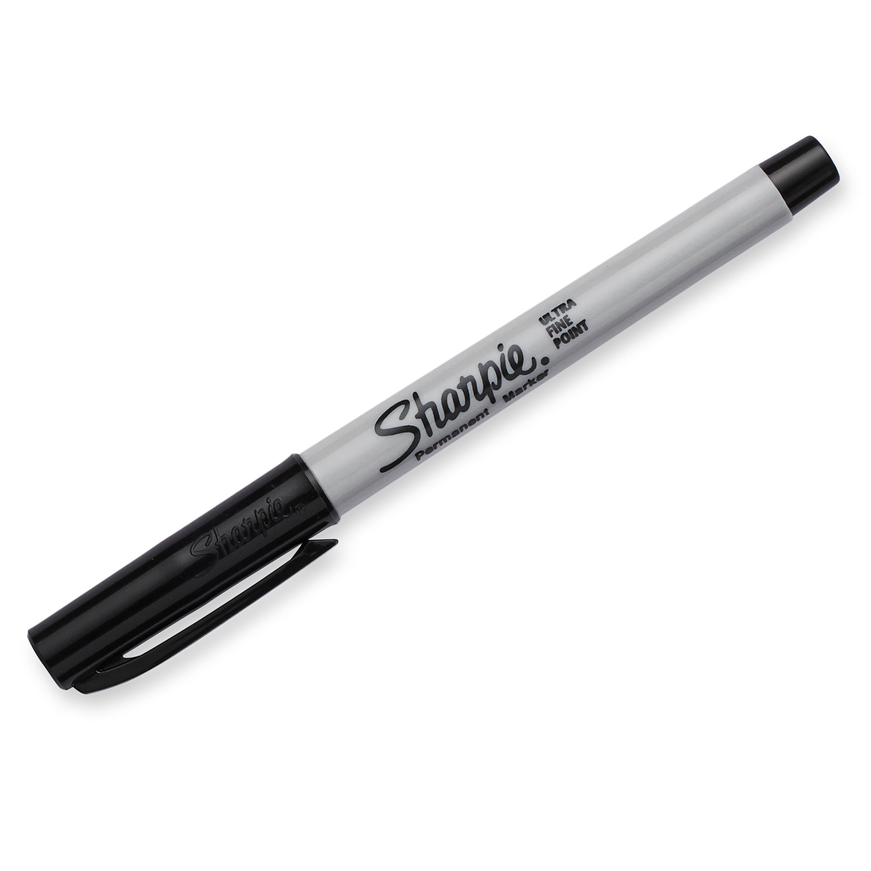 Sharpie Permanent Marker, Ultra Fine Tip, Black, Dozen