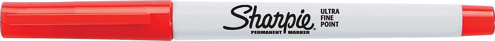 Sharpie Permanent Marker, Ultra Fine Tip, Red