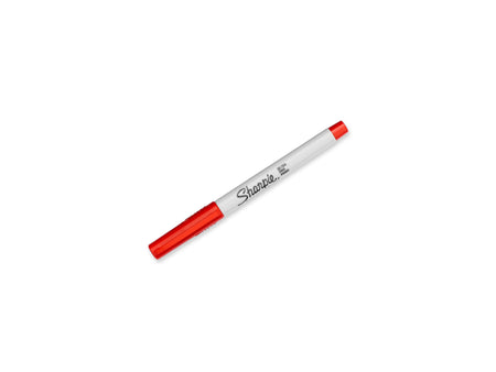 Sharpie Permanent Marker, Ultra Fine Tip, Red, Dozen