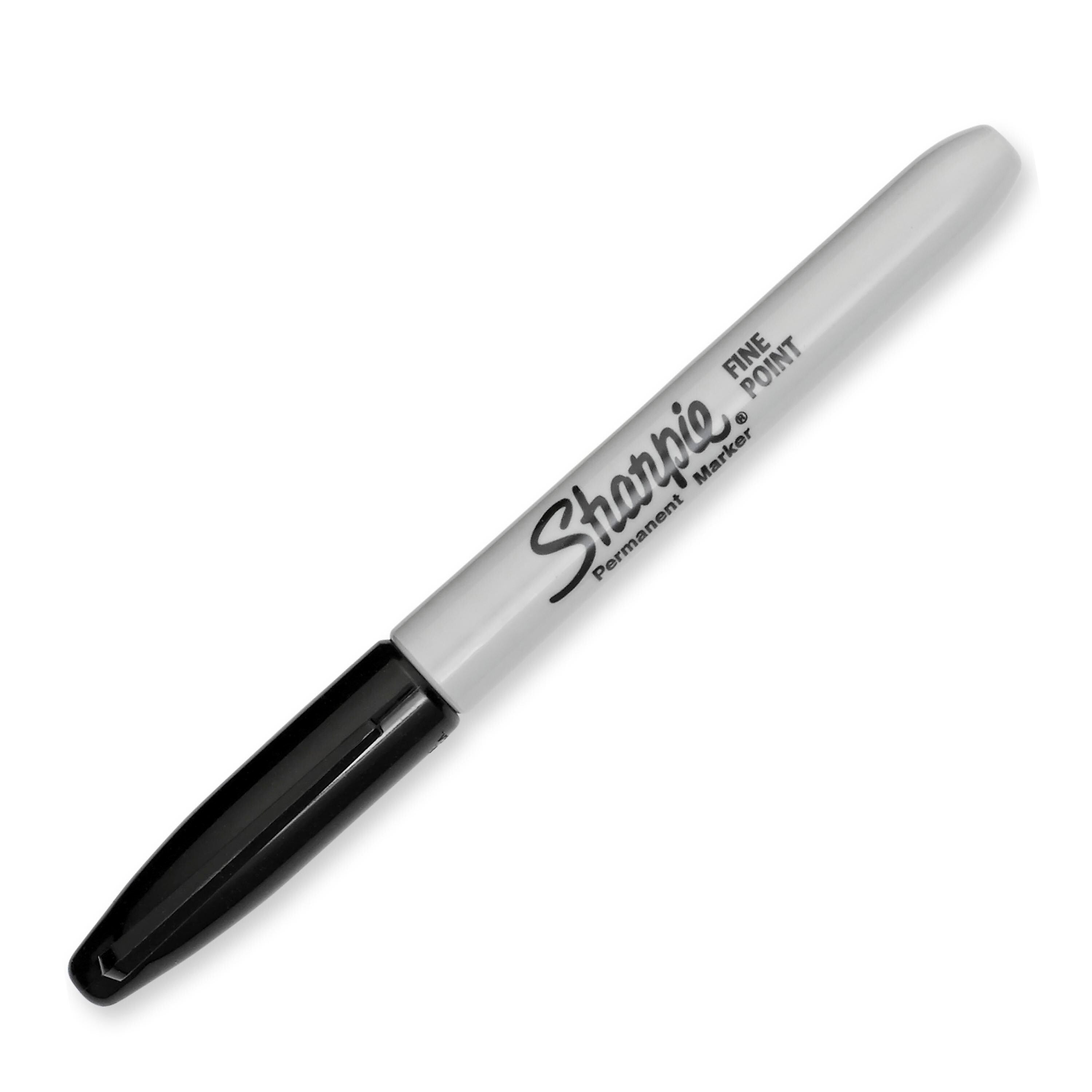 Sharpie Permanent Markers, Fine Tip, Black, 24/Pack