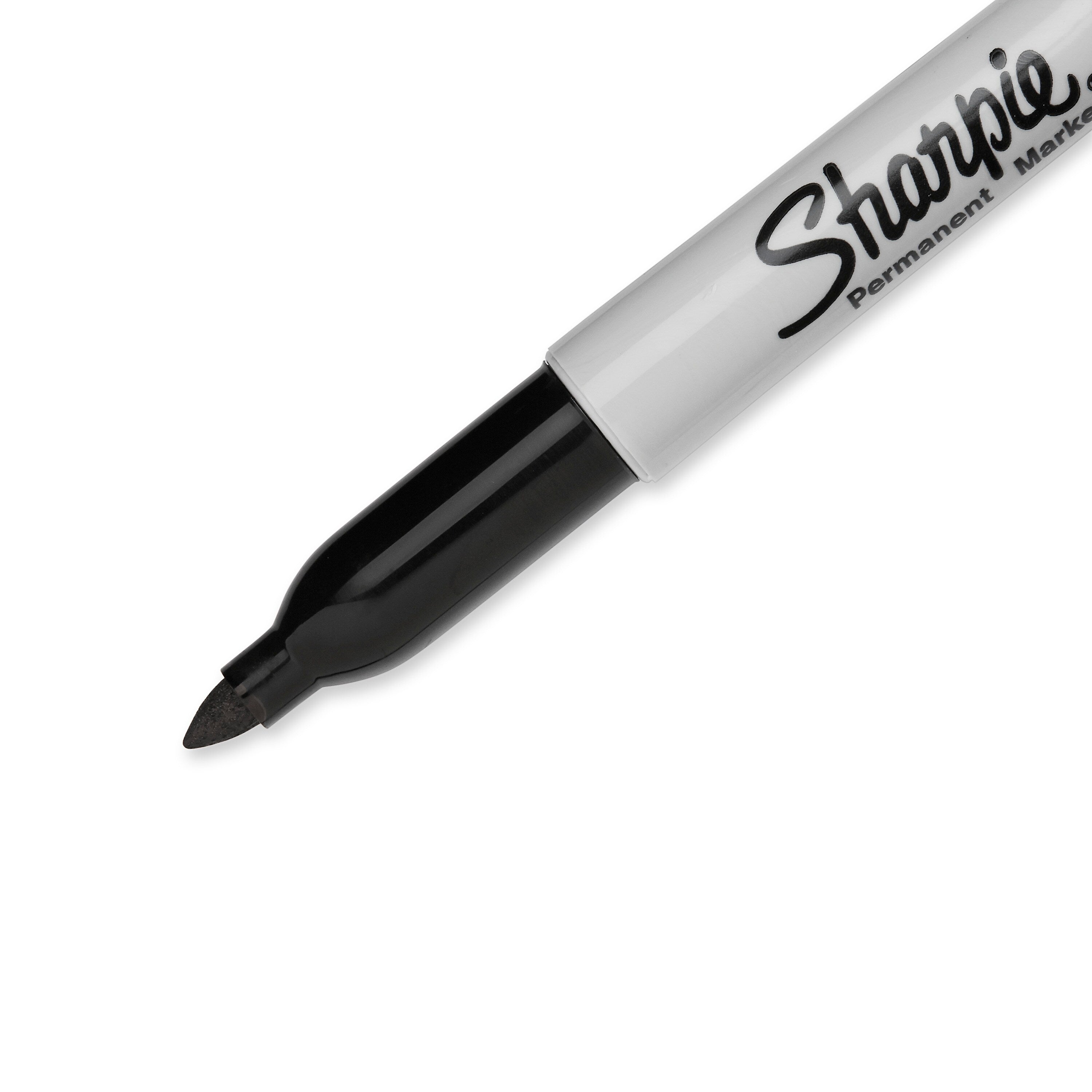 Sharpie Permanent Markers, Fine Tip, Black, 24/Pack