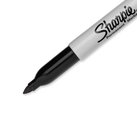 Sharpie Permanent Markers, Fine Tip, Black, 5/Pack