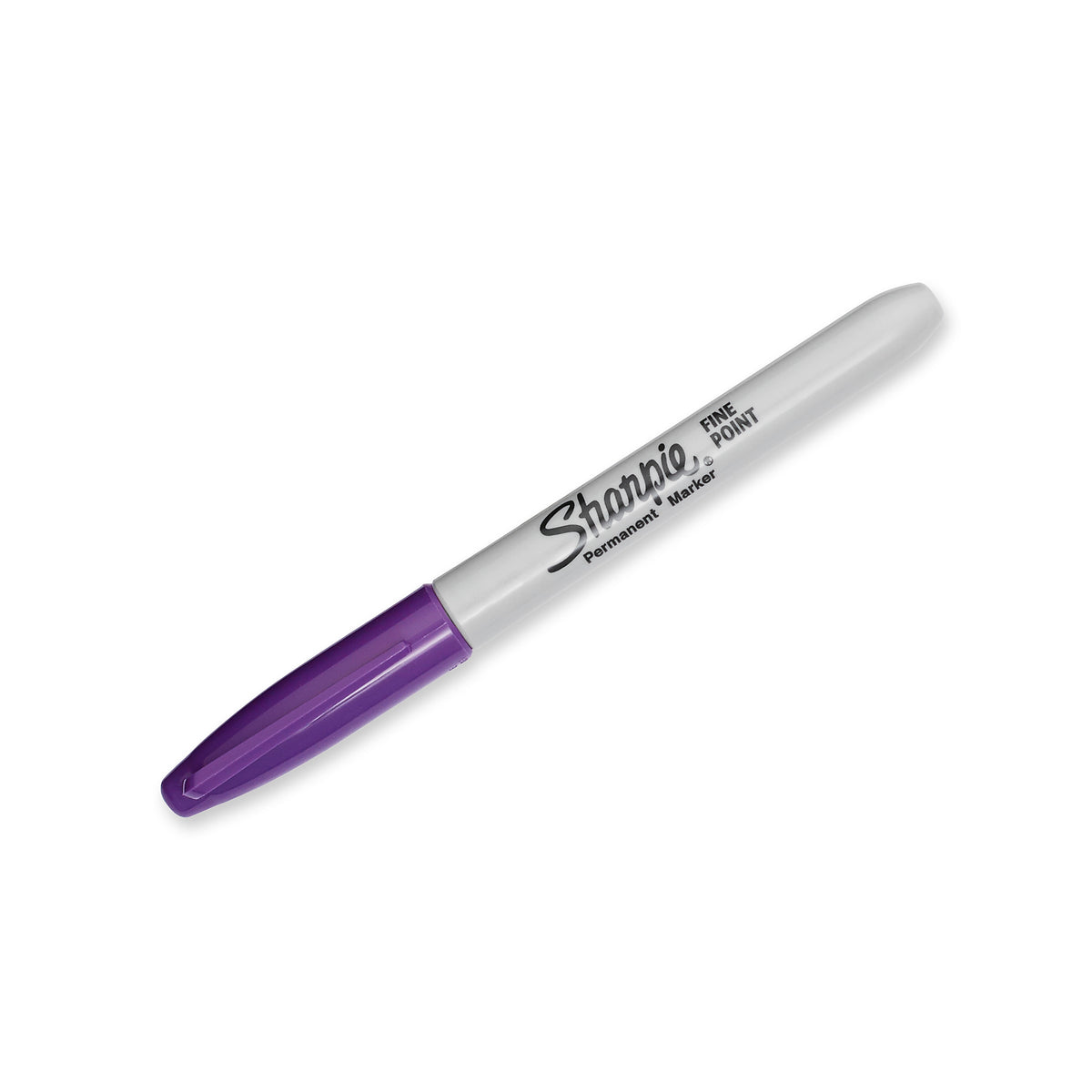 Sharpie Permanent Markers, Fine Tip, Purple, 12/Pack