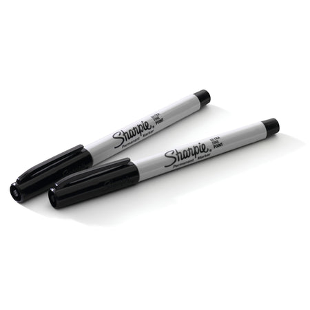 Sharpie Permanent Markers, Ultra Fine Tip, Black, 5/Pack