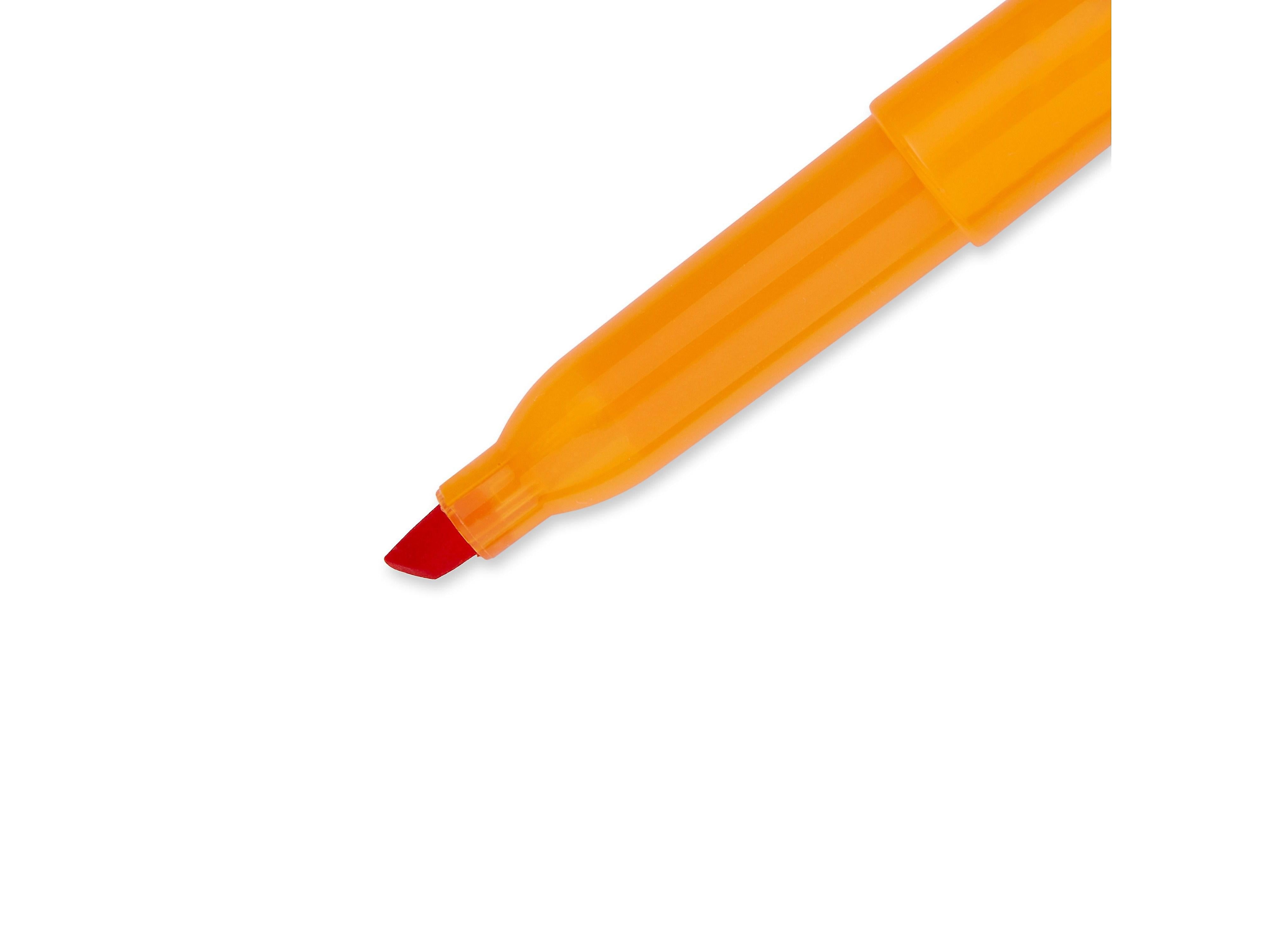 Sharpie Pocket Stick Highlighter, Chisel Tip, Fluorescent Orange, Dozen