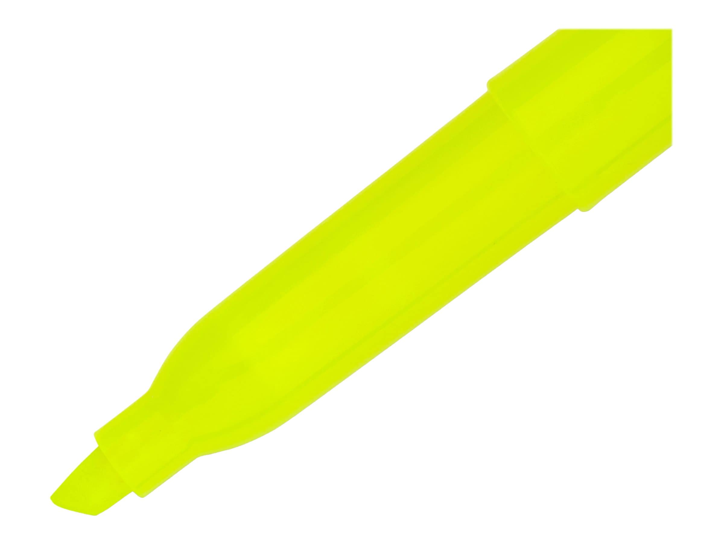 Sharpie Pocket Stick Highlighter, Chisel Tip, Fluorescent Yellow, 5/Pack