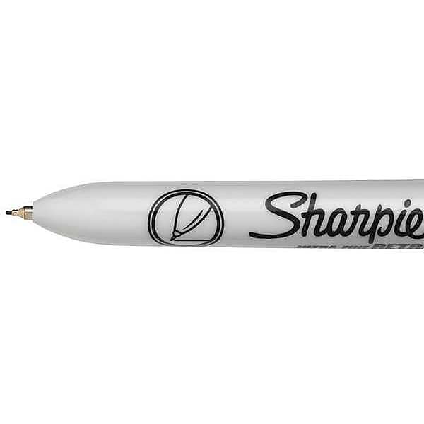 Sharpie Retractable Permanent Markers, Ultra Fine Tip, Black, 12/Pack