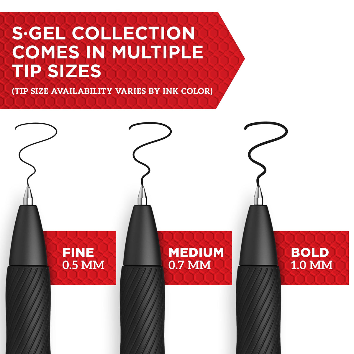 Sharpie S-Gel Retractable Gel Pen, Bold Point, Black Ink, 4/Pack