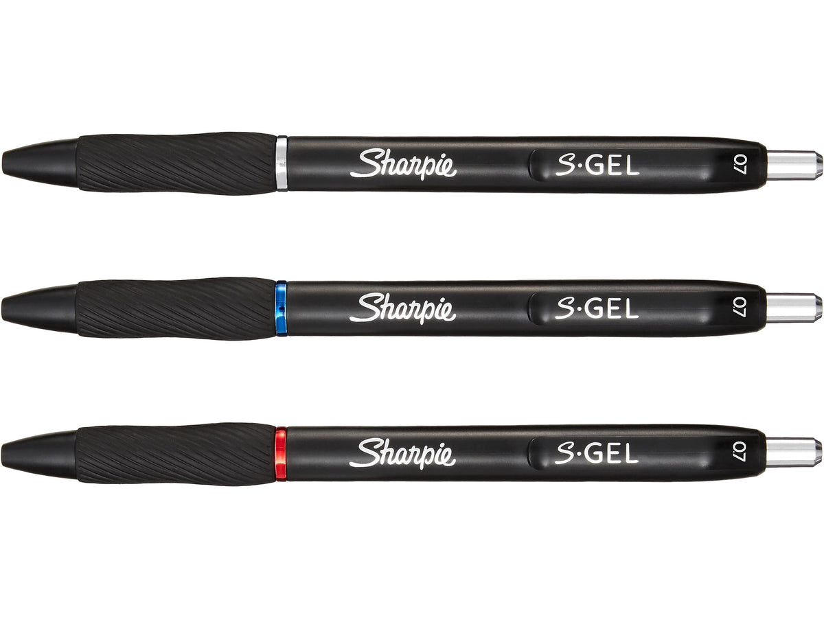 Sharpie S-Gel Retractable Gel Pen, Medium Point, Assorted Ink, Dozen