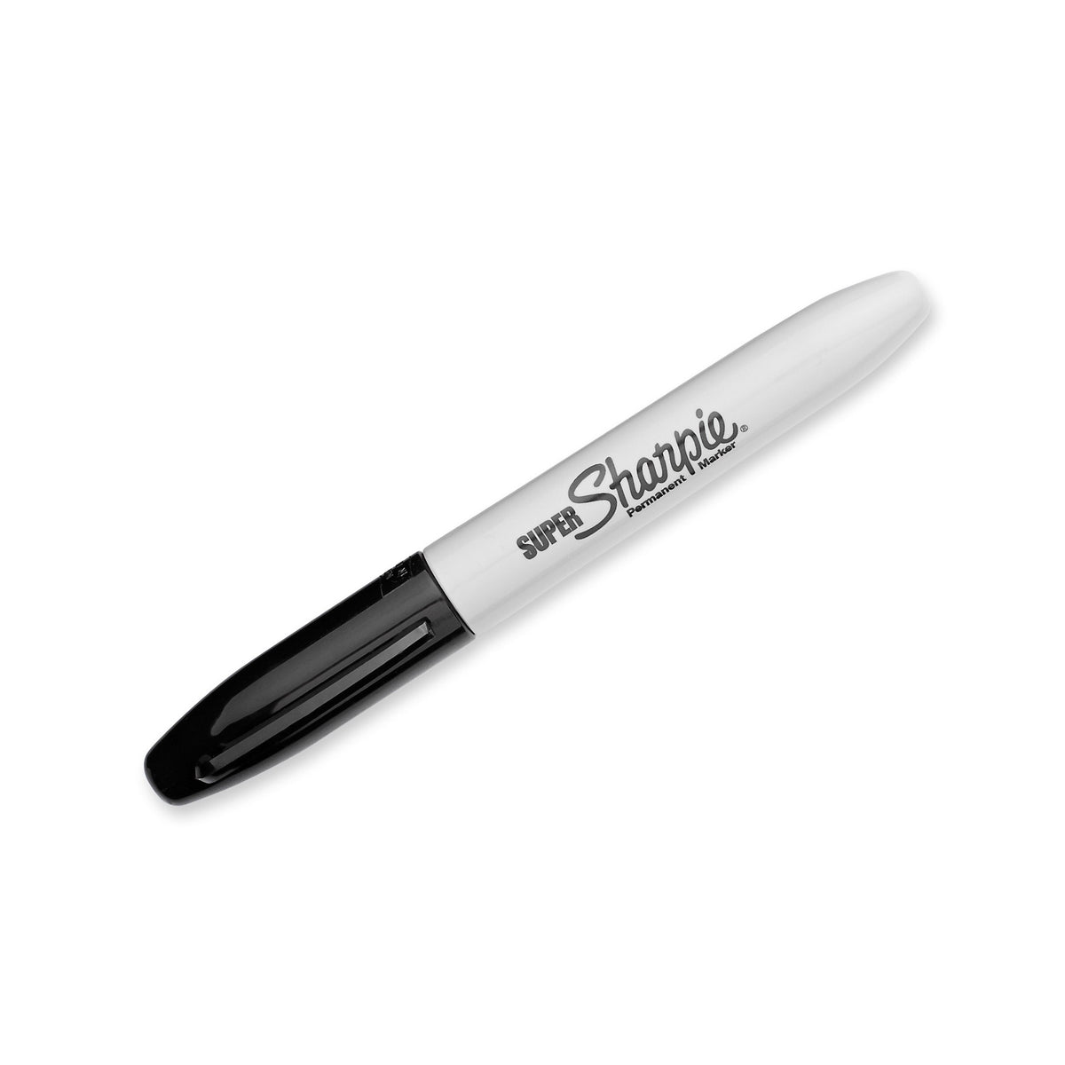 Sharpie Super Permanent Marker, Fine Tip, Black, Dozen