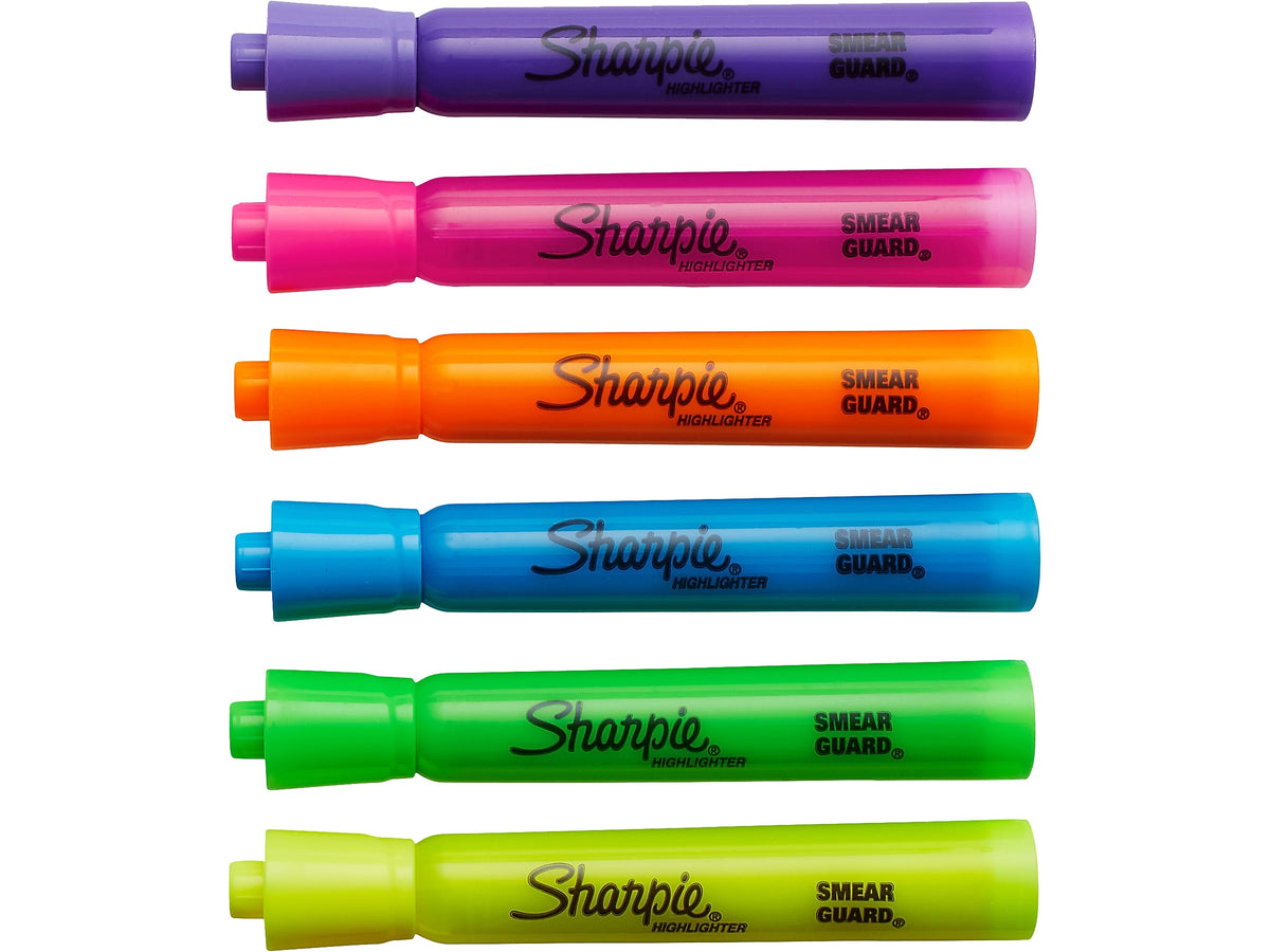 Sharpie Tank Highlighter, Chisel Tip, Assorted, 36/Pack