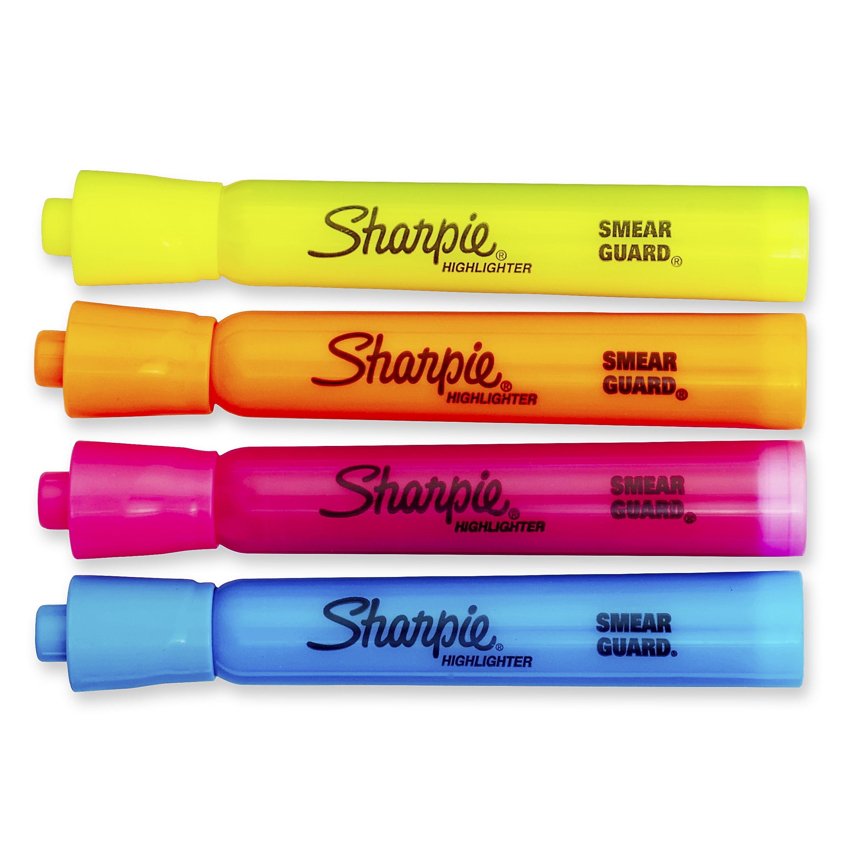 Sharpie Tank Highlighter, Chisel Tip, Assorted, 5/Pack