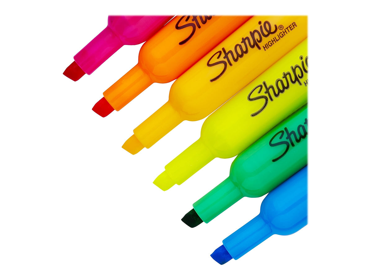 Sharpie Tank Highlighter, Chisel Tip, Assorted, Dozen