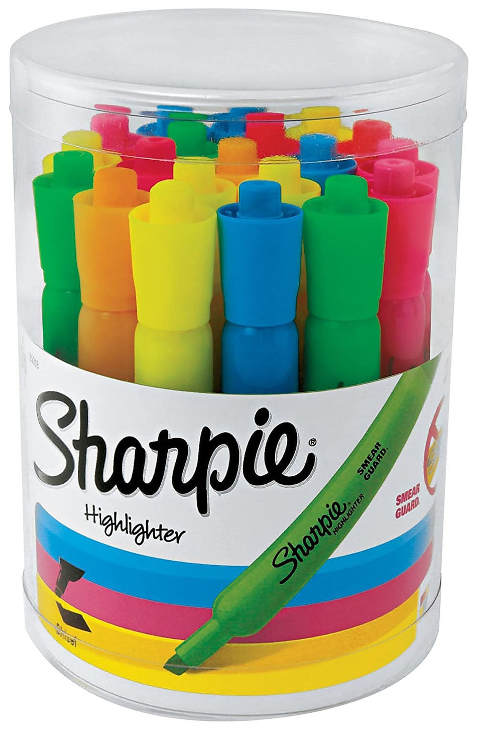 Sharpie Tank Highlighters, Chisel Tip, Assorted Fluorescent, 20/Pack