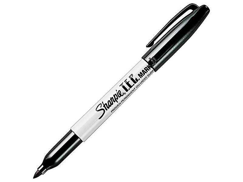 Sharpie T.E.C. Permanent Marker, Fine Tip, Black