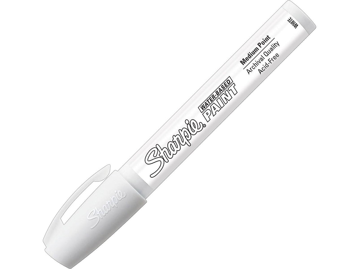 Sharpie Water-Based Paint Marker, Medium Tip, White