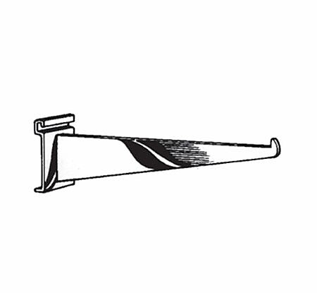 Shelf Bracket With Lip, Chrome, 12