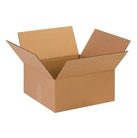 SI Products 13" x 13" x 6" Shipping Boxes, 32 ECT, Brown, 25/Bundle