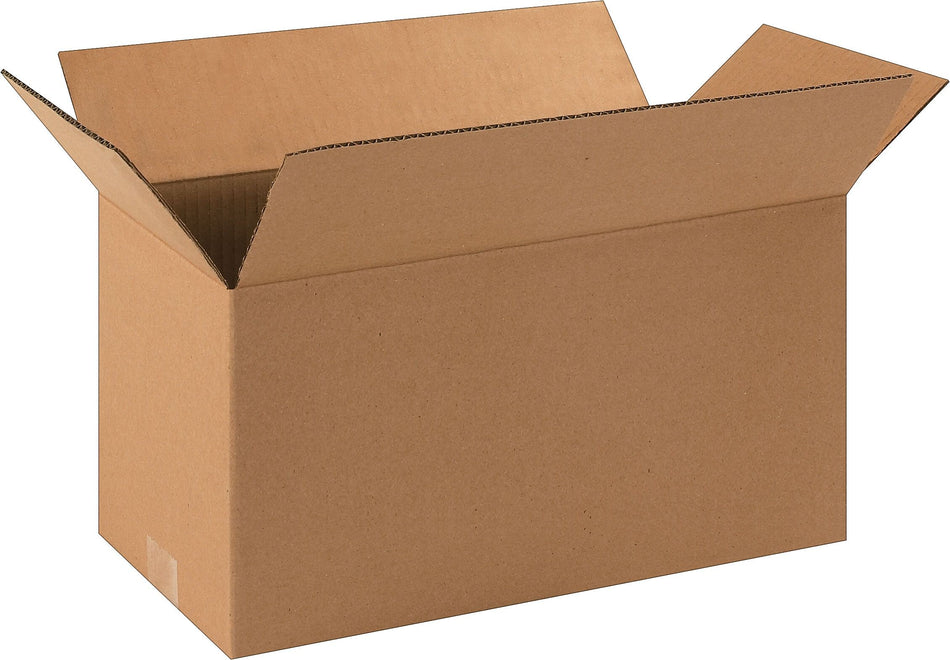 SI Products 16" x 8" x 8" Shipping Boxes, 32 ECT, Kraft, 25/Bundle