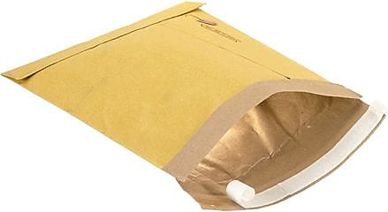 SI Products 7.25" x 12", Kraft Padded #1 Mailer, Yellow, Pack of 100