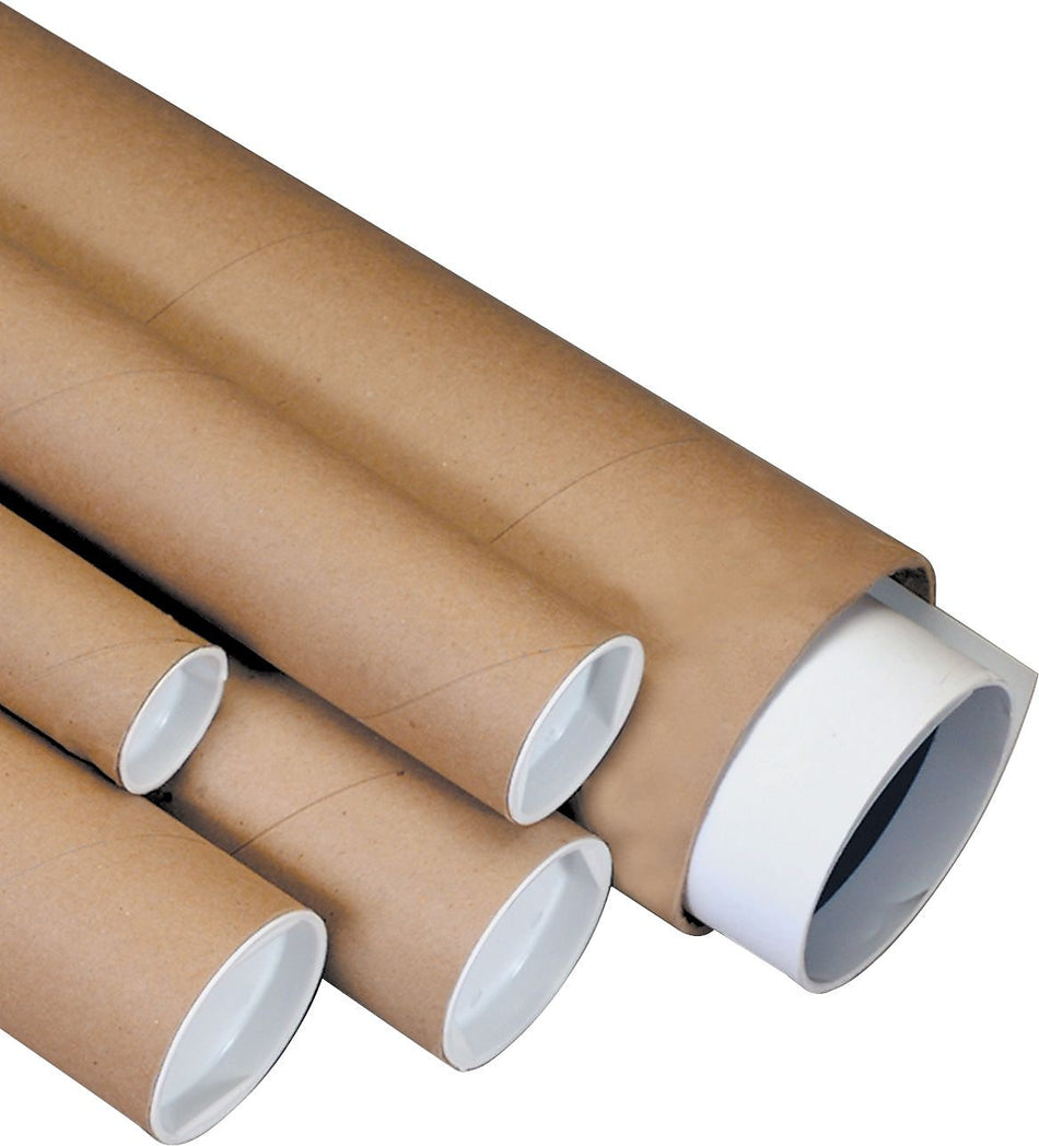 SI Products Kraft Mailing Tubes, 3" x 24", 24/Case
