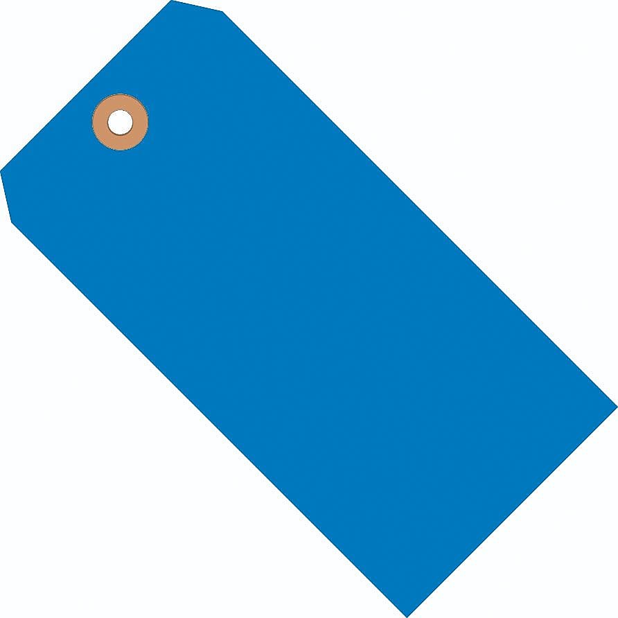 SI Products Shipping Tags, #4, 4.25" x 2.125", Blue, 1000/Case
