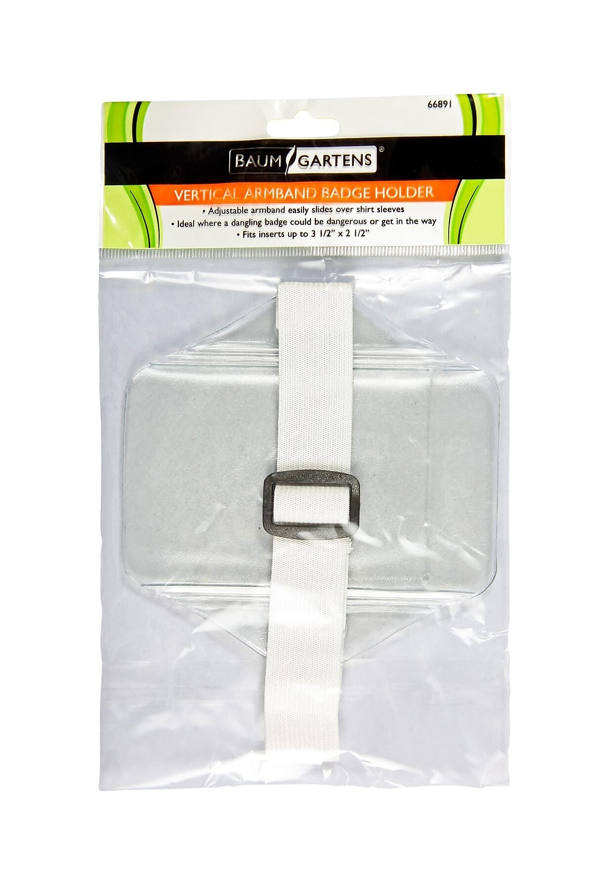 Sicurix Armband Badge Holder Vertical Elastic Strap, 2-1/2