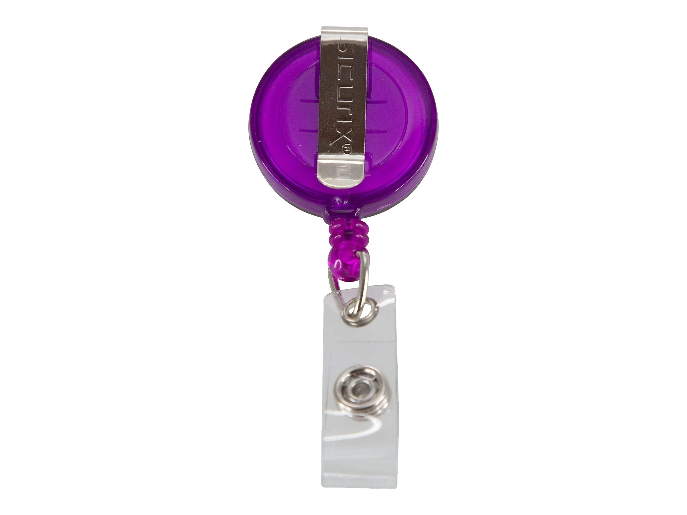 SICURIX Badge Reels, Assorted Colors, 4/Pack