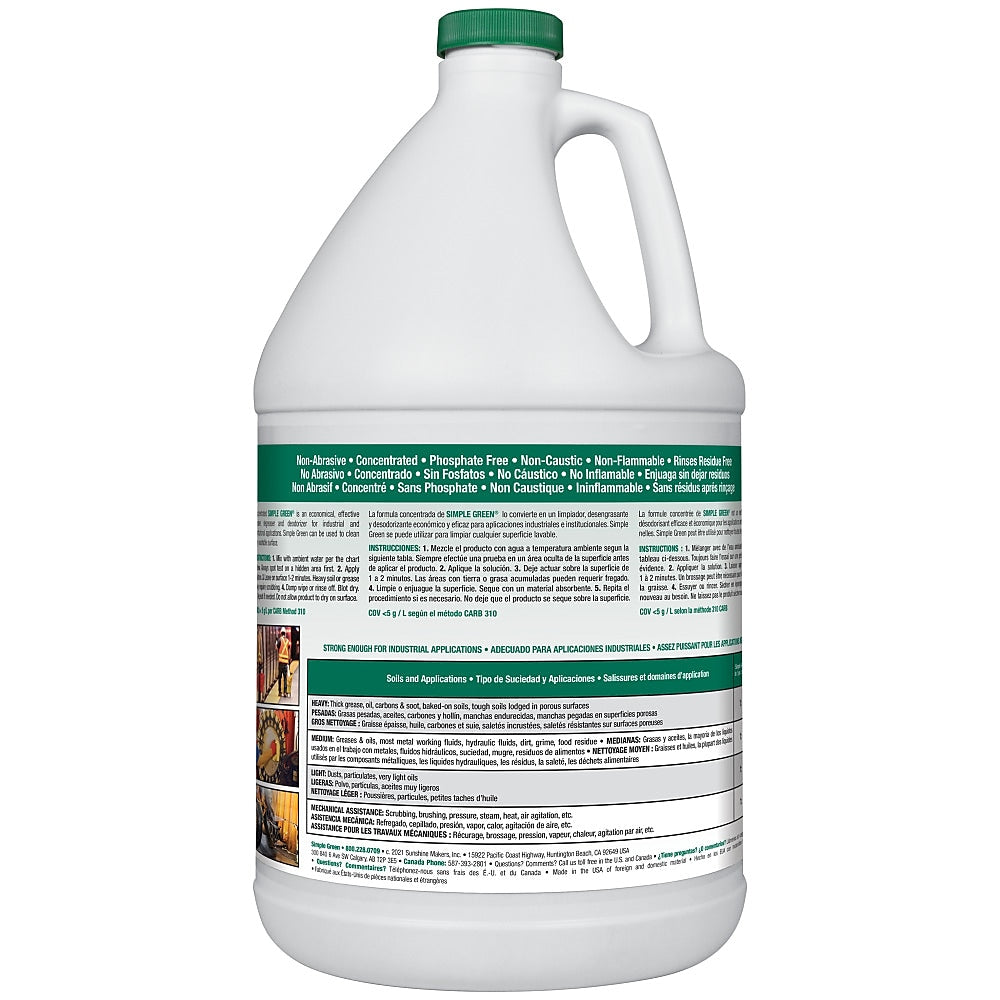 Simple Green Industrial Cleaner and Degreaser, 128 Oz.