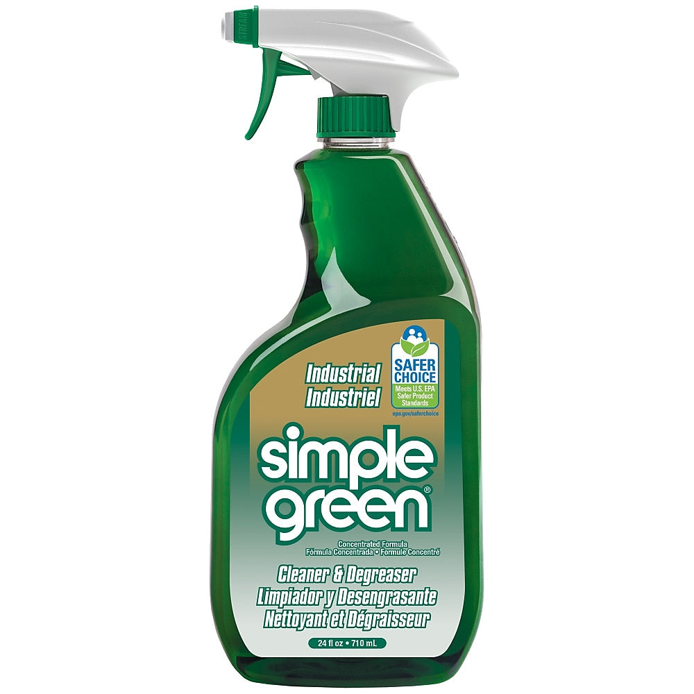 Simple Green Industrial Cleaner and Degreaser, Concentrated, Sassafras Scent, 24 oz.