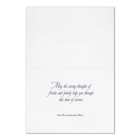 "Sincerest Sympathy" Card w/ Unlined White Envelope, 25/BX