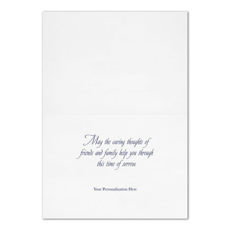 "Sincerest Sympathy" Card w/ Unlined White Envelope, 25/BX