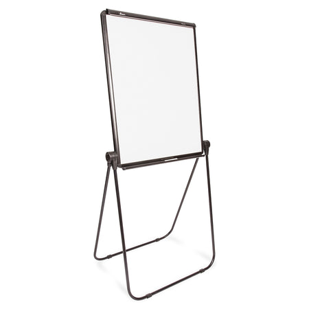 SKILCRAFT Dual-sided Presentation Easel - 27" Width x 34" Height - Melamine Surface - Black - Floor Standing, Tabletop - 1 Each