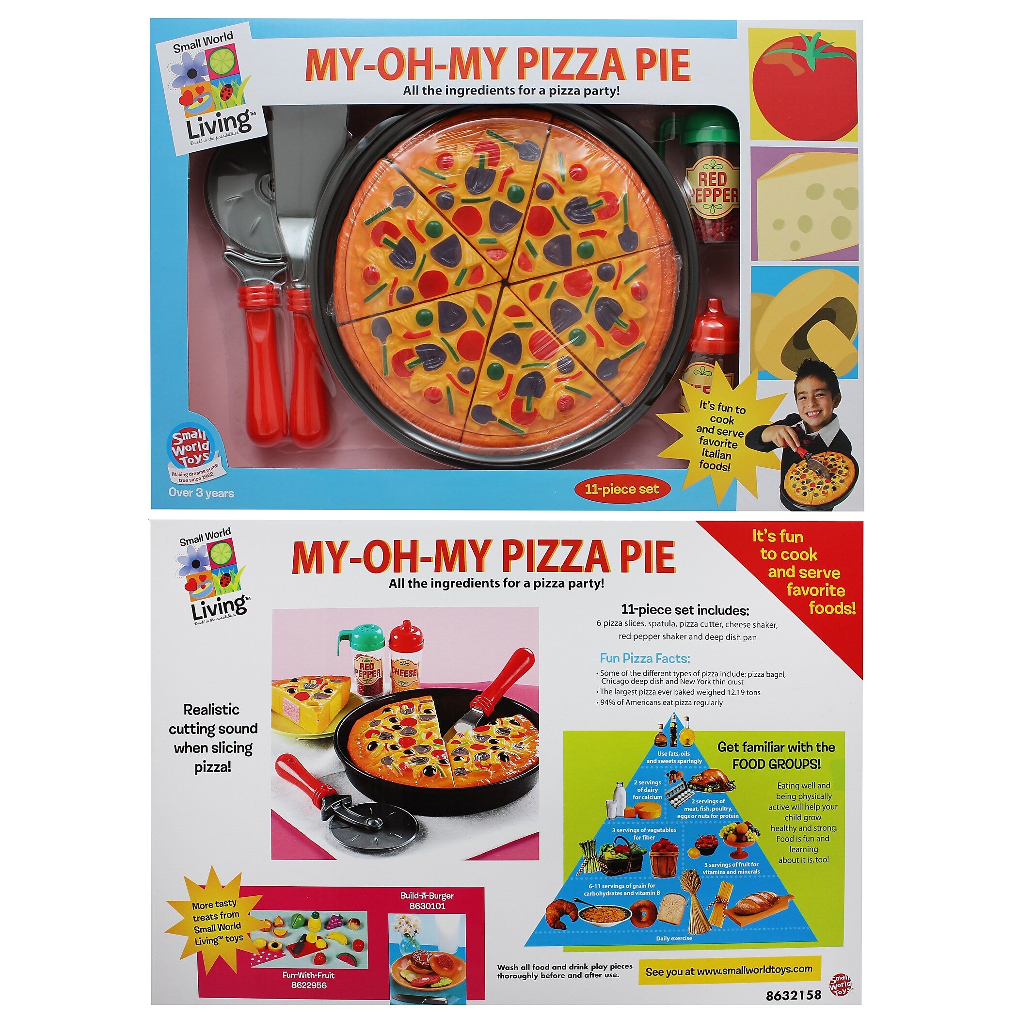 Small World Toys My Oh My Pizza Pie, 11 Piece Set