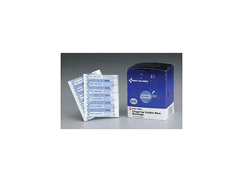 SmartCompliance Fingertip Metal Detectable Fabric Bandages, 1.75
