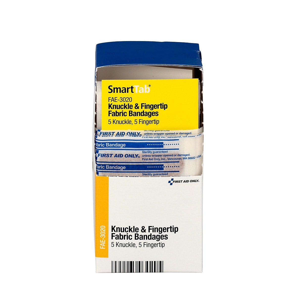 SmartCompliance Refill, Knuckle & Fingertip Fabric Adhesive Bandages, 10/Box