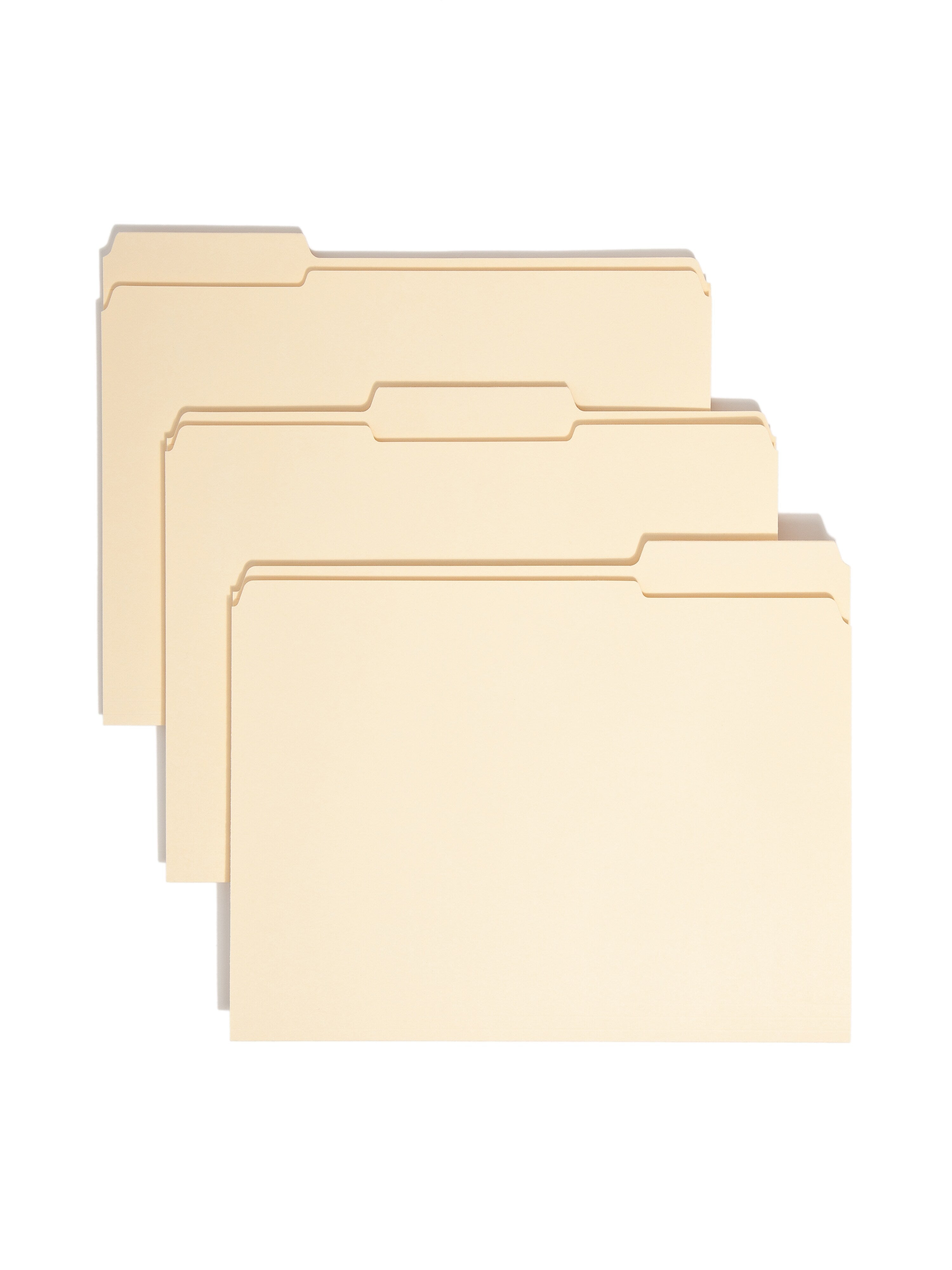 Smead 100% File Folder, Reinforced 1/3-Cut Tab, Letter Size, Manila, 100/Box