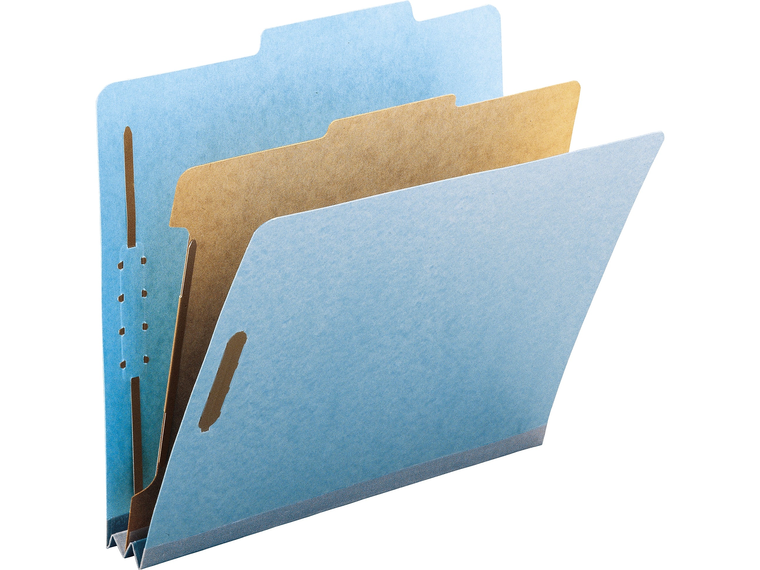 Smead 100% Recycled Pressboard Classification Folder, 1 Divider, 2