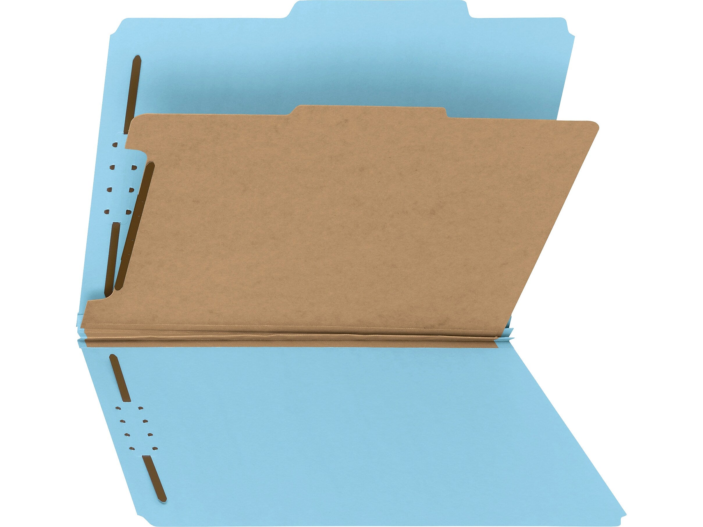 Smead 100% Recycled Pressboard Classification Folder, 1 Divider, 2
