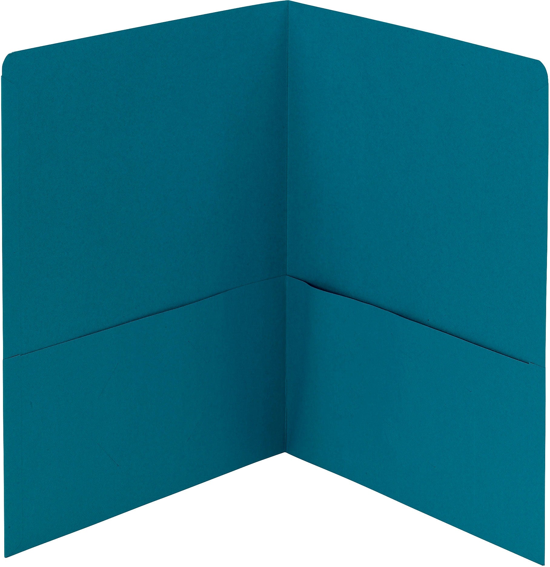 Smead 2-Pocket Portfolio Folder, Teal, 25/Box