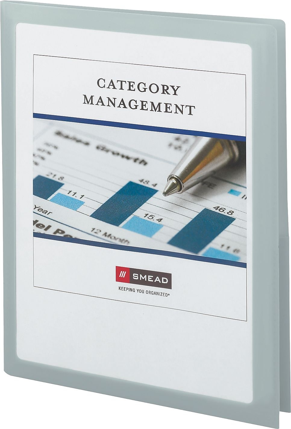 Smead 2-Pocket Presentation Folder, Oyster, 5/Pack