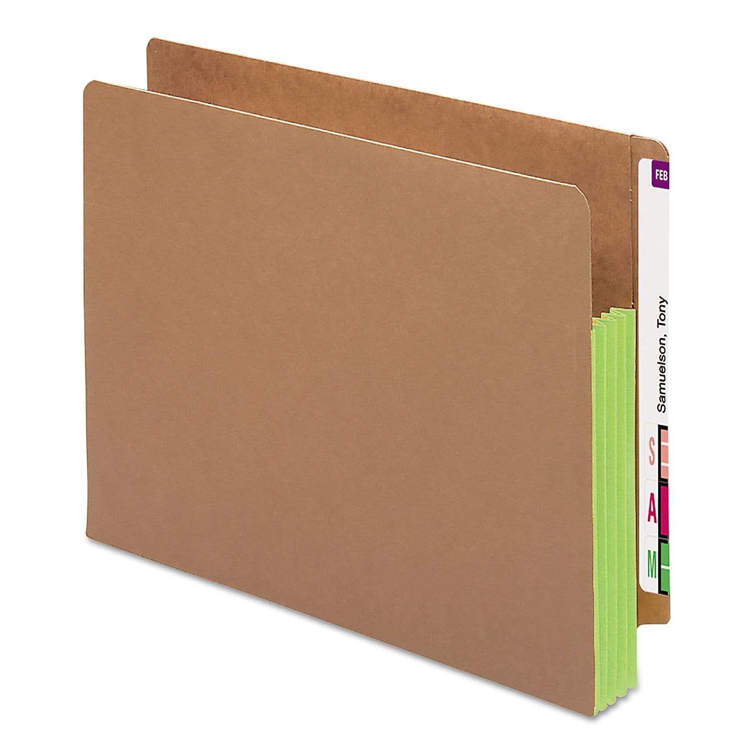 Smead 30% Recycled Reinforced File Pocket, 3 1/2