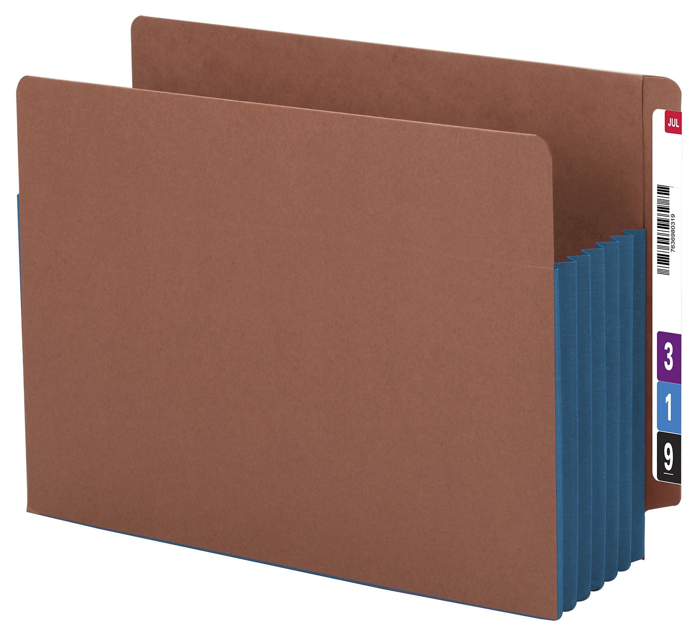 Smead 30% Recycled Reinforced File Pocket, 5 1/4