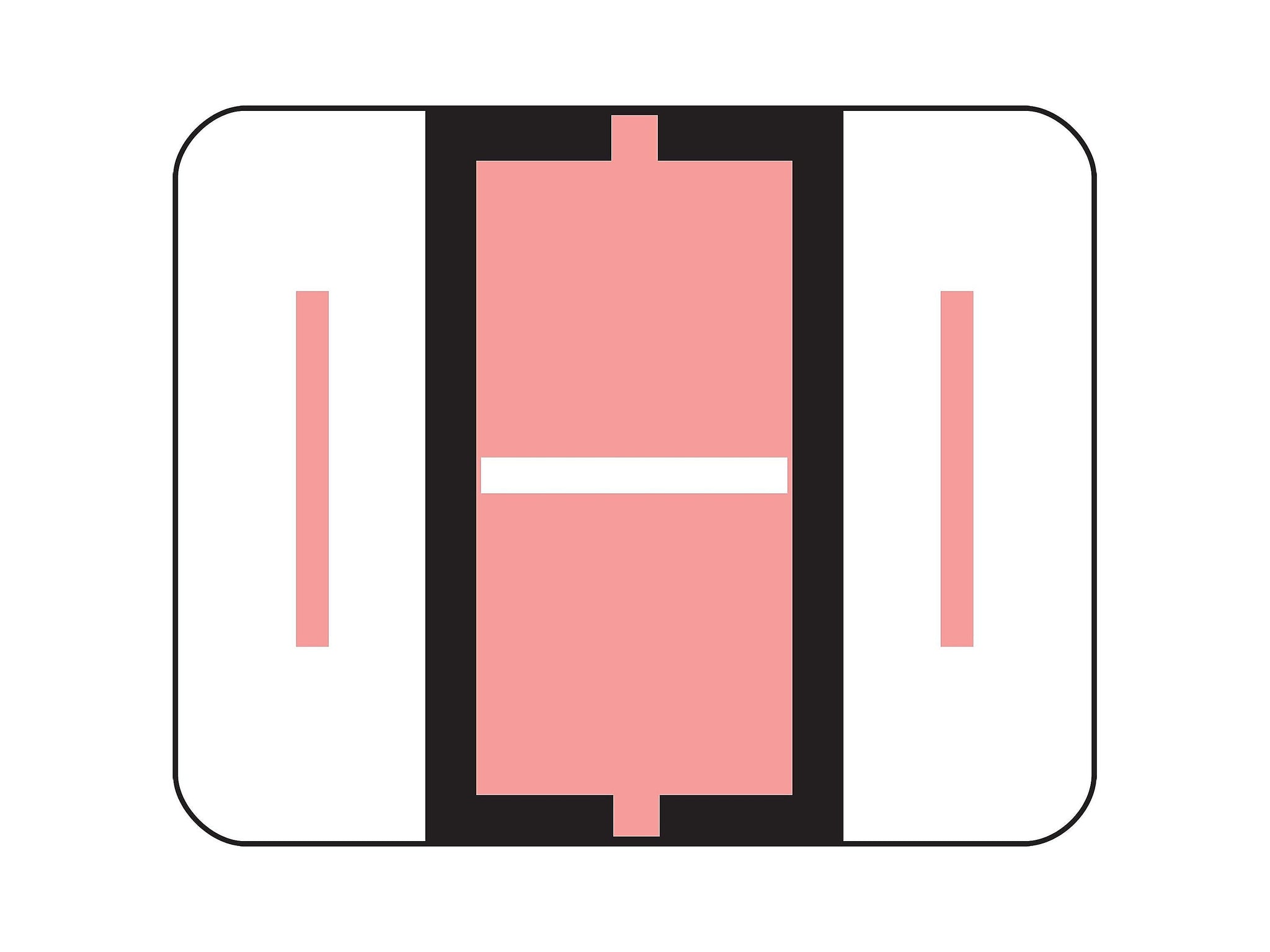 Smead BCCR Color Coded Alphabetic Labels, I, Pink, 500/Roll