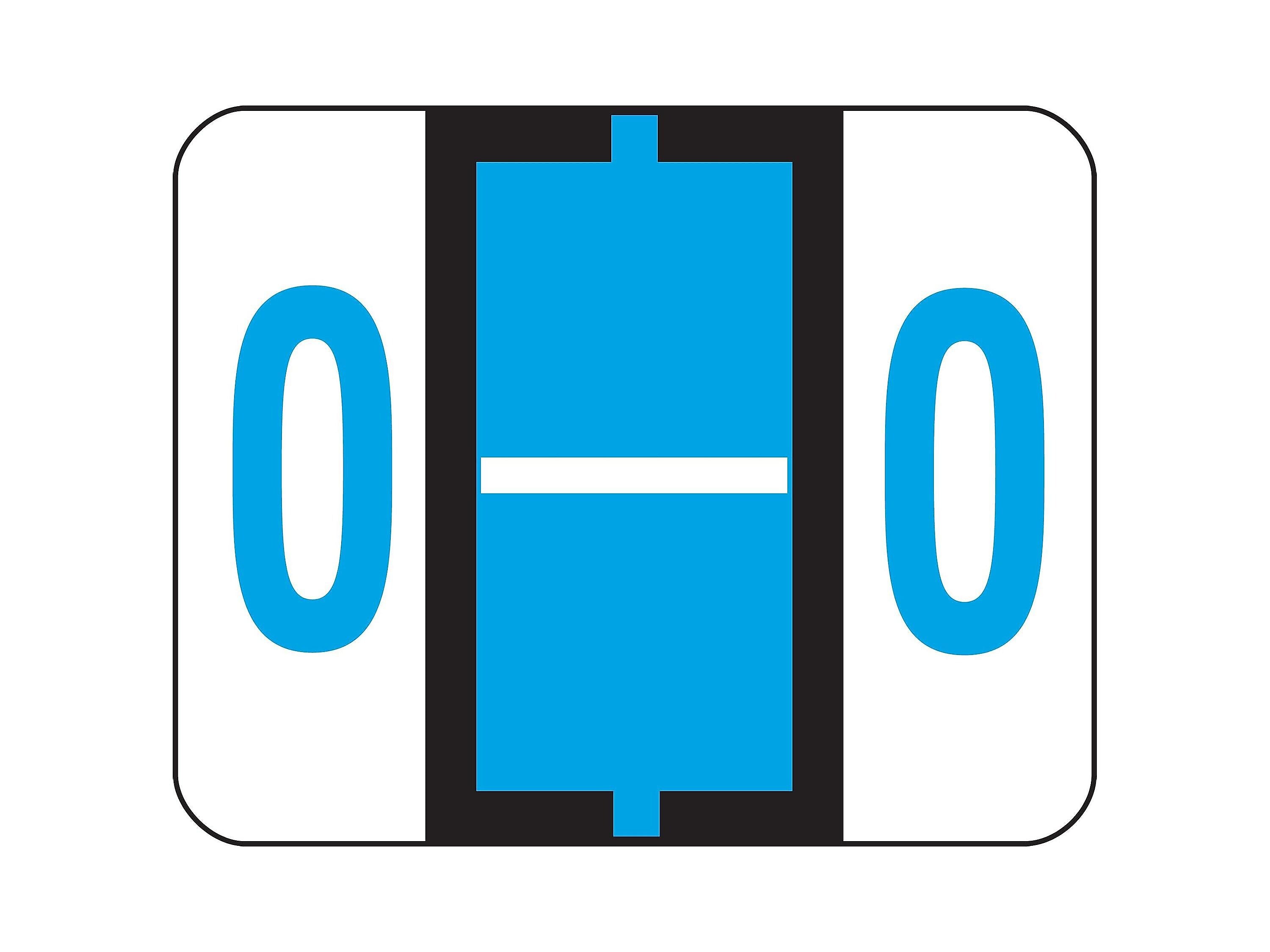 Smead BCCR Color Coded Alphabetic Labels, O, Blue, 500/Roll