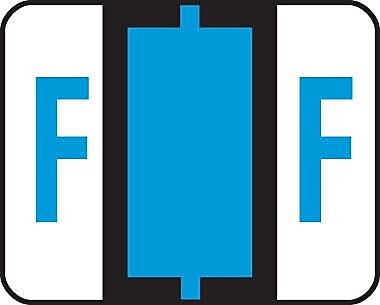 Smead BCCR Labels File Folder Label, F, Blue, 500 Labels/Pack