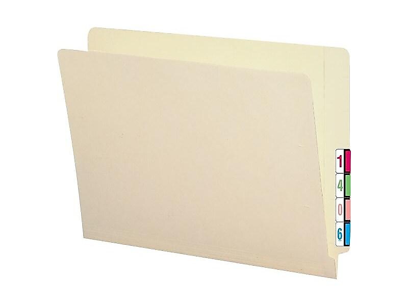 Smead BCCRN Color Coded Numeric Labels, 1, Red, 500/Roll