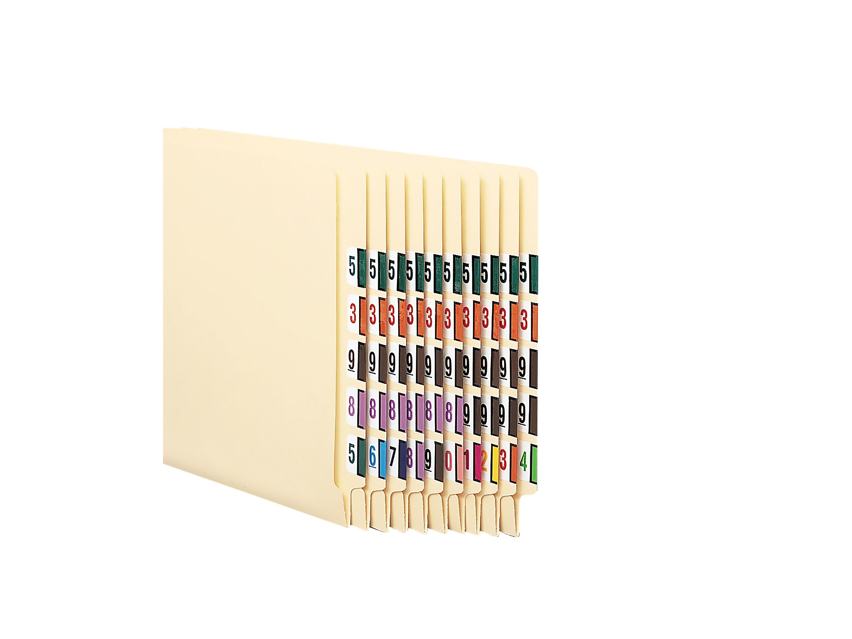 Smead BCCRN Color Coded Numeric Labels, 6, Blue, 500/Roll